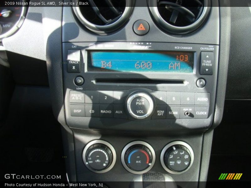 Silver Ice / Black 2009 Nissan Rogue SL AWD