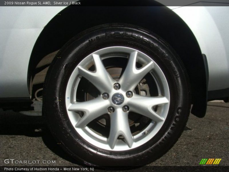 Silver Ice / Black 2009 Nissan Rogue SL AWD