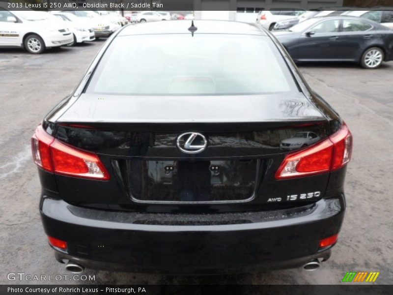 Obsidian Black / Saddle Tan 2013 Lexus IS 250 AWD