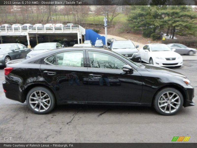 Obsidian Black / Saddle Tan 2013 Lexus IS 250 AWD