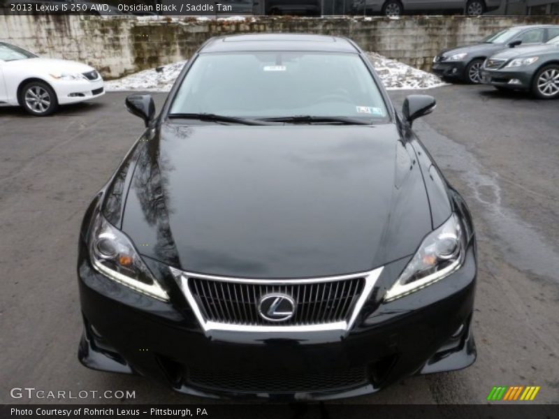 Obsidian Black / Saddle Tan 2013 Lexus IS 250 AWD