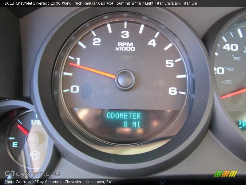 Summit White / Light Titanium/Dark Titanium 2013 Chevrolet Silverado 1500 Work Truck Regular Cab 4x4