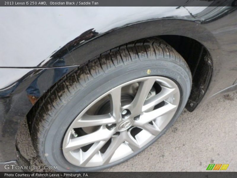 Obsidian Black / Saddle Tan 2013 Lexus IS 250 AWD