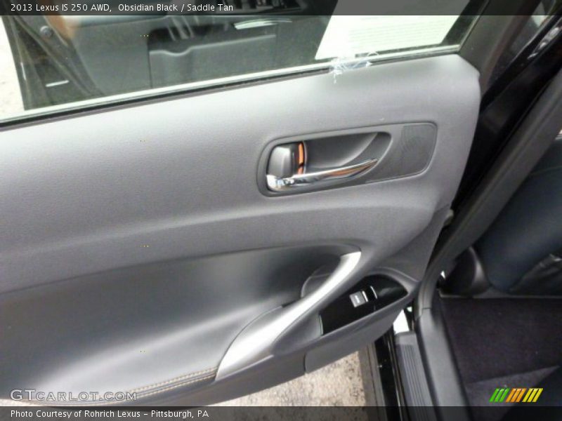 Obsidian Black / Saddle Tan 2013 Lexus IS 250 AWD