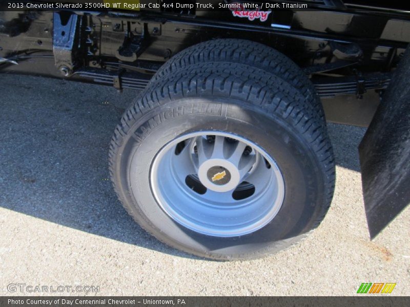 Summit White / Dark Titanium 2013 Chevrolet Silverado 3500HD WT Regular Cab 4x4 Dump Truck