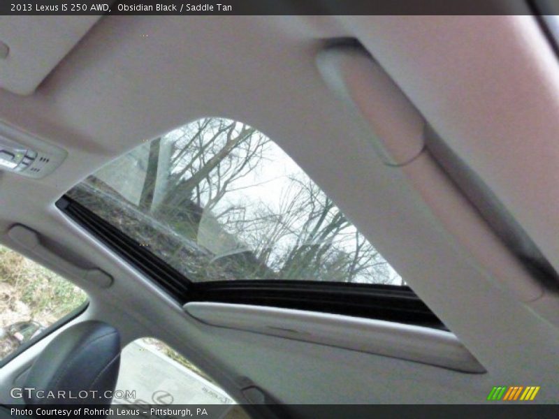 Obsidian Black / Saddle Tan 2013 Lexus IS 250 AWD