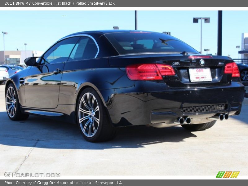 Jet Black / Palladium Silver/Black 2011 BMW M3 Convertible