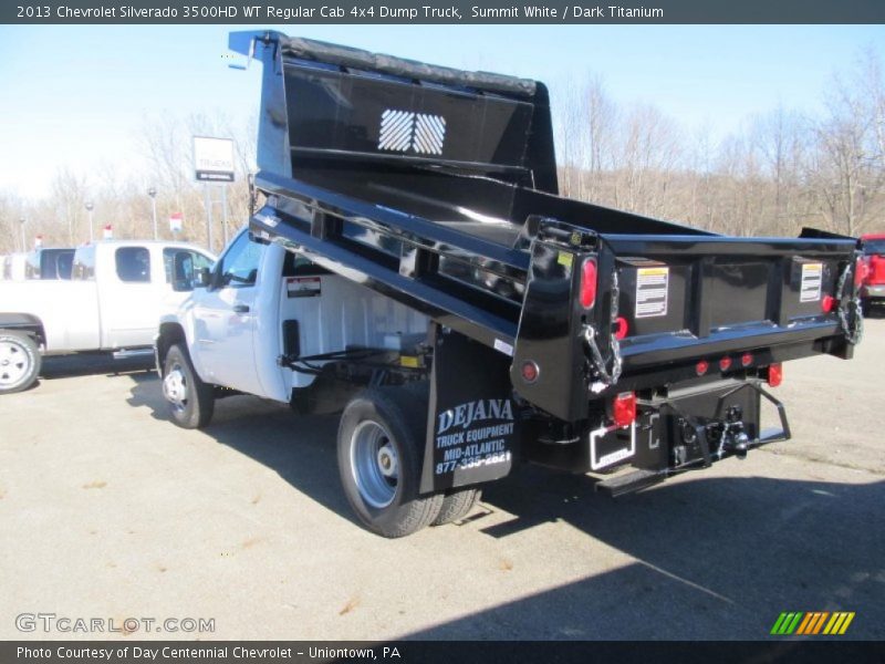 Summit White / Dark Titanium 2013 Chevrolet Silverado 3500HD WT Regular Cab 4x4 Dump Truck