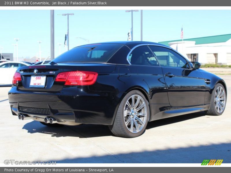 Jet Black / Palladium Silver/Black 2011 BMW M3 Convertible