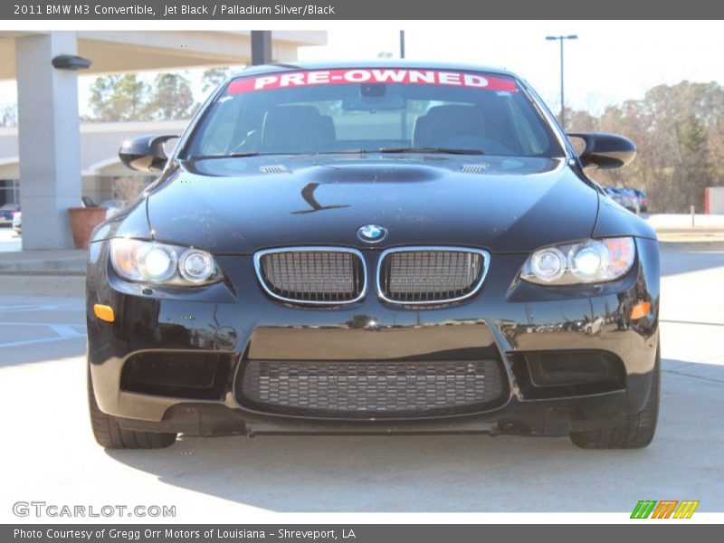 Jet Black / Palladium Silver/Black 2011 BMW M3 Convertible
