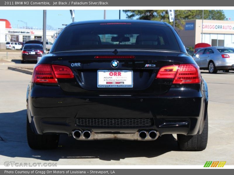 Jet Black / Palladium Silver/Black 2011 BMW M3 Convertible