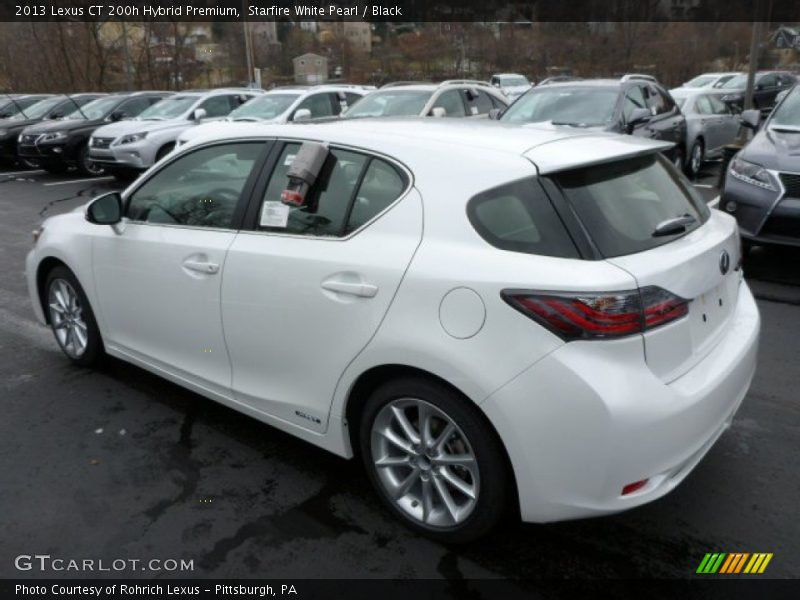 Starfire White Pearl / Black 2013 Lexus CT 200h Hybrid Premium