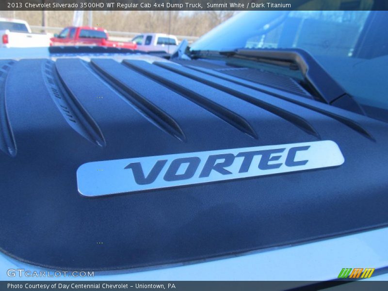 Summit White / Dark Titanium 2013 Chevrolet Silverado 3500HD WT Regular Cab 4x4 Dump Truck