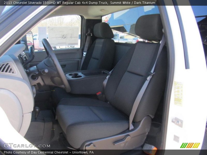 Front Seat of 2013 Silverado 3500HD WT Regular Cab 4x4 Dump Truck