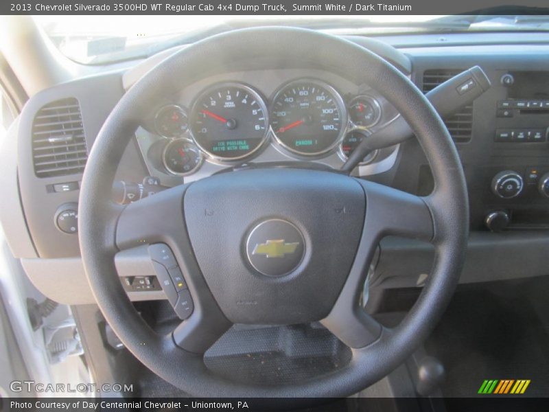  2013 Silverado 3500HD WT Regular Cab 4x4 Dump Truck Steering Wheel