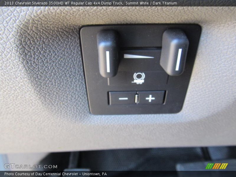 Controls of 2013 Silverado 3500HD WT Regular Cab 4x4 Dump Truck