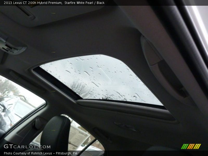 Starfire White Pearl / Black 2013 Lexus CT 200h Hybrid Premium