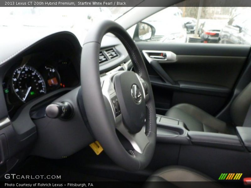 Starfire White Pearl / Black 2013 Lexus CT 200h Hybrid Premium