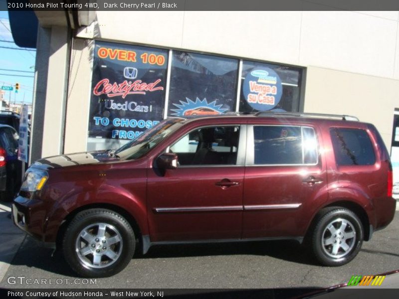 Dark Cherry Pearl / Black 2010 Honda Pilot Touring 4WD