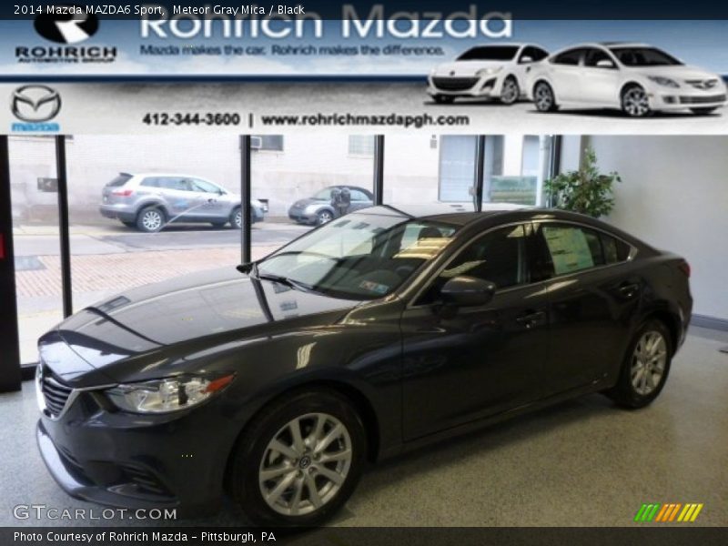 Meteor Gray Mica / Black 2014 Mazda MAZDA6 Sport