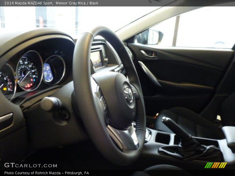 Meteor Gray Mica / Black 2014 Mazda MAZDA6 Sport