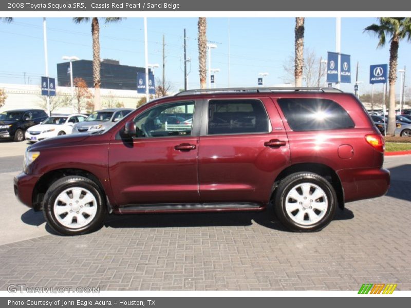 Cassis Red Pearl / Sand Beige 2008 Toyota Sequoia SR5