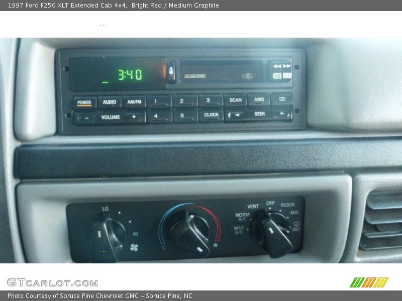 Bright Red / Medium Graphite 1997 Ford F250 XLT Extended Cab 4x4