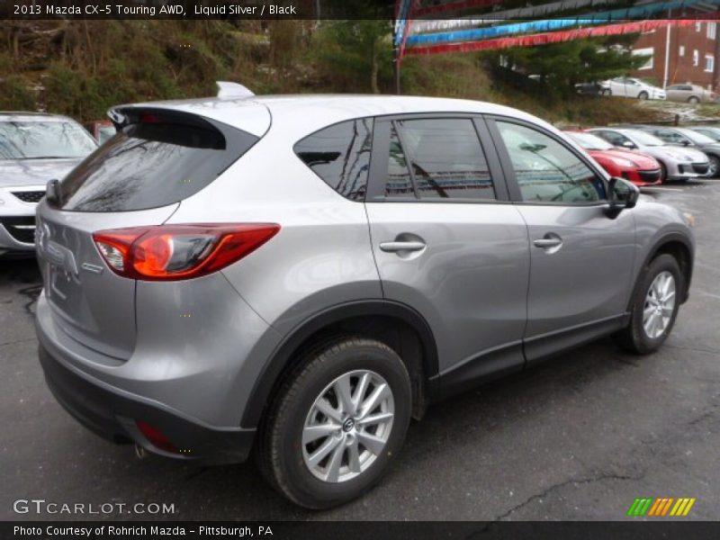 Liquid Silver / Black 2013 Mazda CX-5 Touring AWD