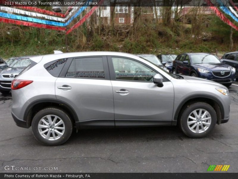 Liquid Silver / Black 2013 Mazda CX-5 Touring AWD