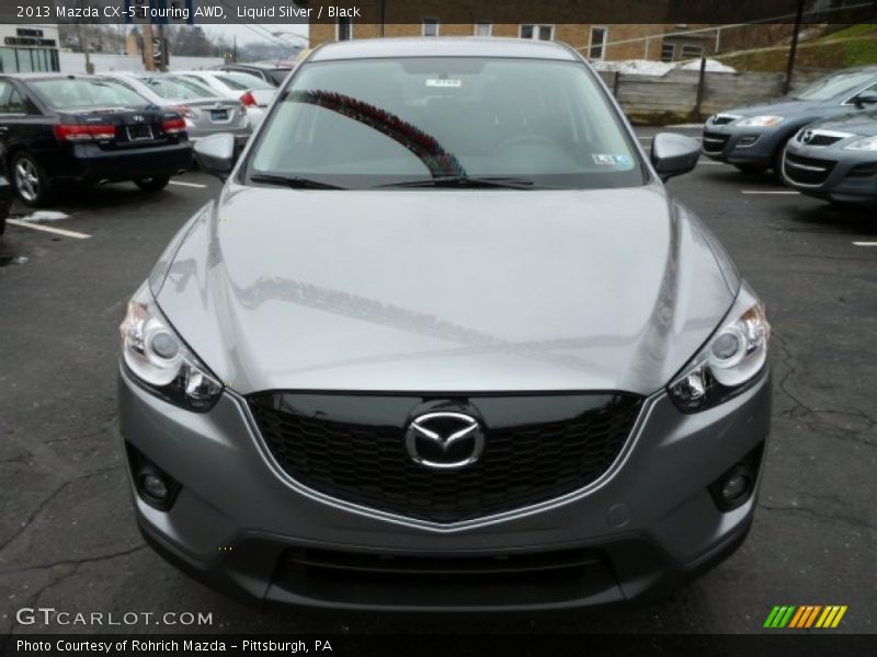 Liquid Silver / Black 2013 Mazda CX-5 Touring AWD