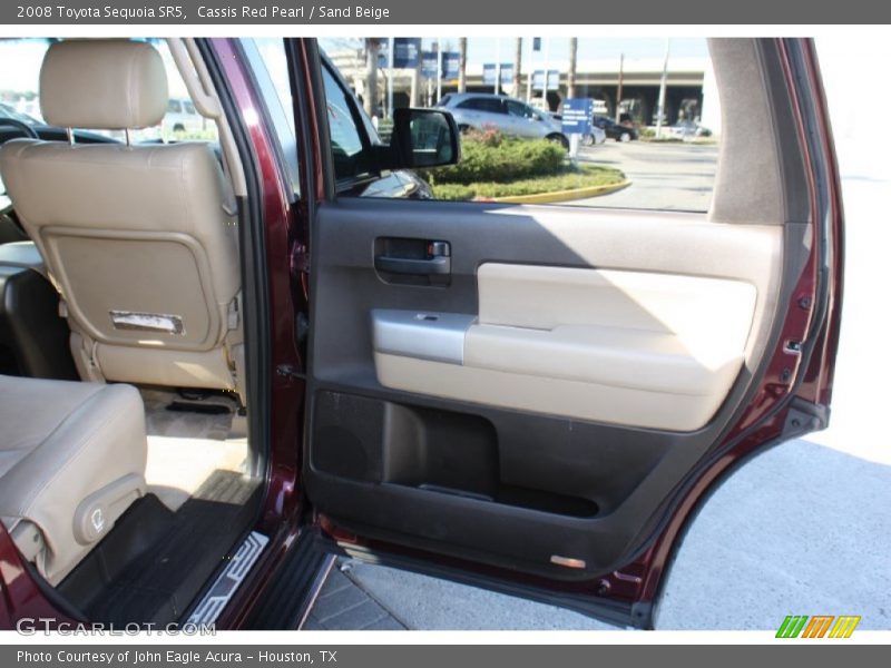 Cassis Red Pearl / Sand Beige 2008 Toyota Sequoia SR5