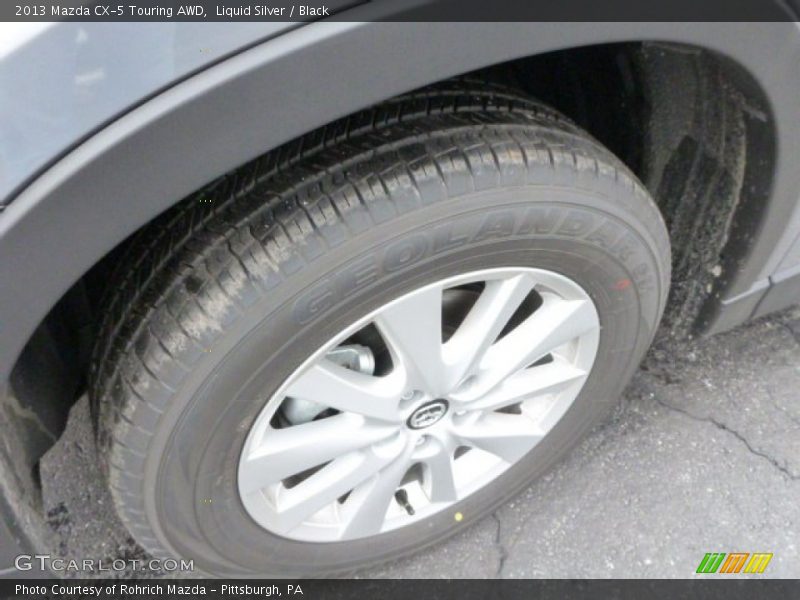 Liquid Silver / Black 2013 Mazda CX-5 Touring AWD