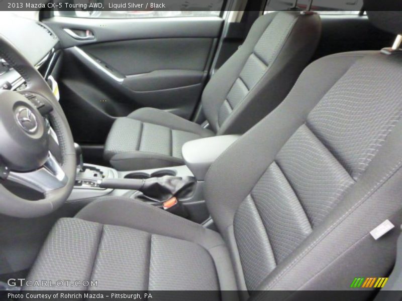 Liquid Silver / Black 2013 Mazda CX-5 Touring AWD