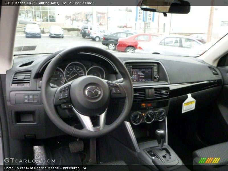 Liquid Silver / Black 2013 Mazda CX-5 Touring AWD