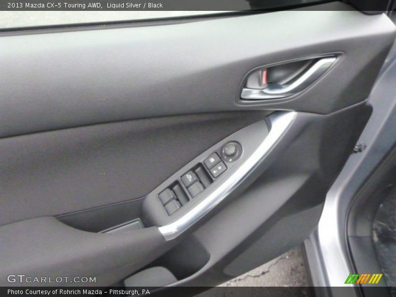 Liquid Silver / Black 2013 Mazda CX-5 Touring AWD