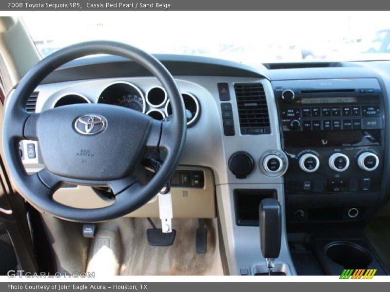Cassis Red Pearl / Sand Beige 2008 Toyota Sequoia SR5
