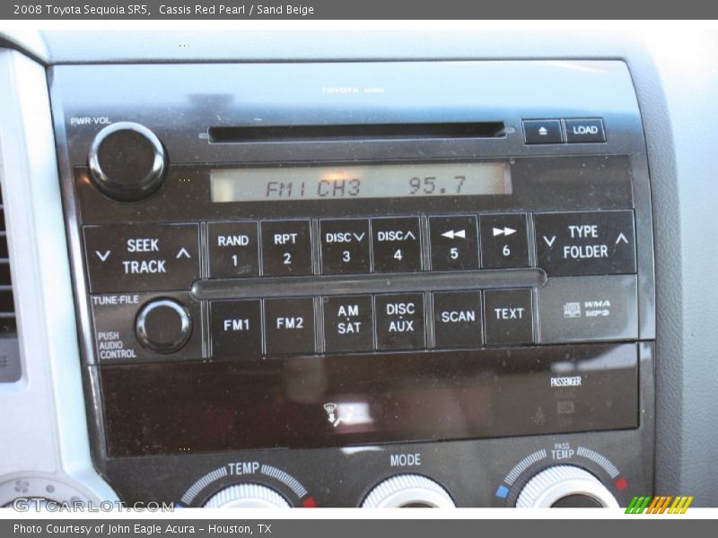 Cassis Red Pearl / Sand Beige 2008 Toyota Sequoia SR5