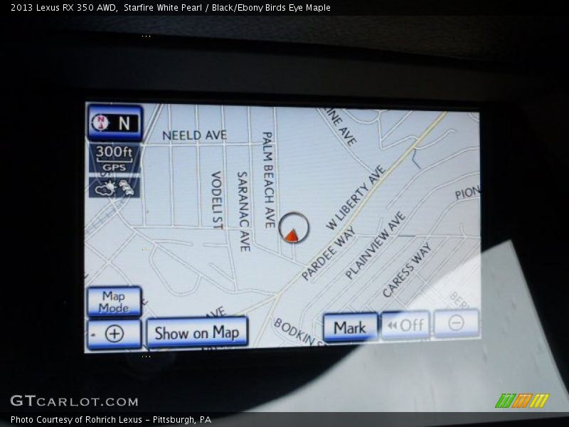 Starfire White Pearl / Black/Ebony Birds Eye Maple 2013 Lexus RX 350 AWD