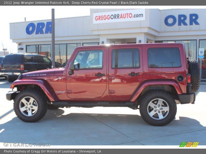 Deep Cherry Red Crystal Pearl / Black/Dark Saddle 2012 Jeep Wrangler Unlimited Rubicon 4x4