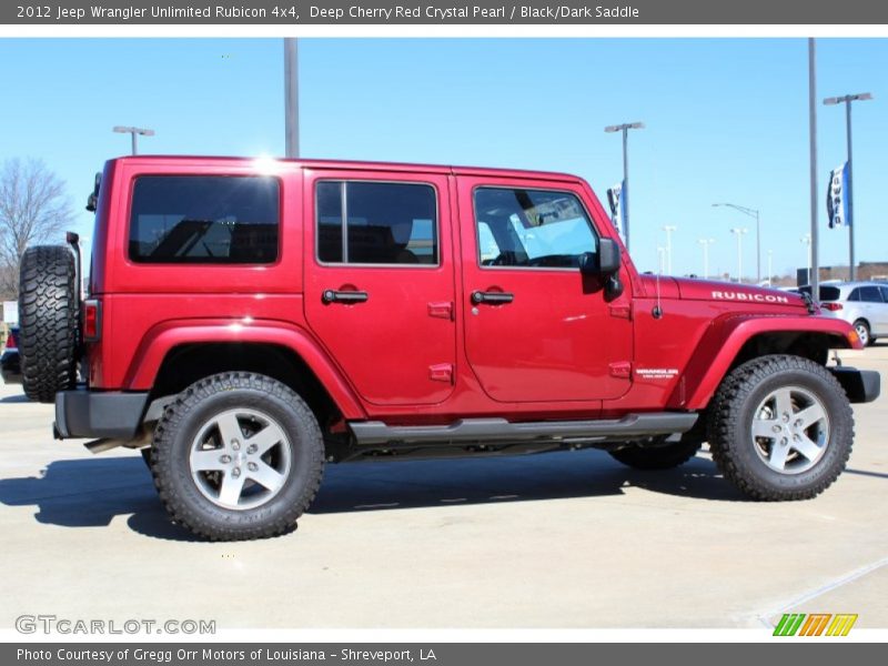 Deep Cherry Red Crystal Pearl / Black/Dark Saddle 2012 Jeep Wrangler Unlimited Rubicon 4x4