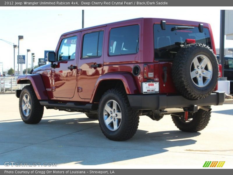 Deep Cherry Red Crystal Pearl / Black/Dark Saddle 2012 Jeep Wrangler Unlimited Rubicon 4x4