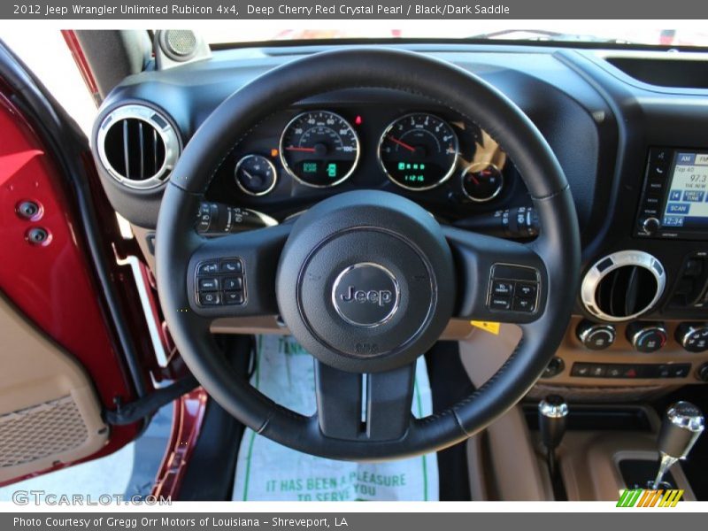Deep Cherry Red Crystal Pearl / Black/Dark Saddle 2012 Jeep Wrangler Unlimited Rubicon 4x4