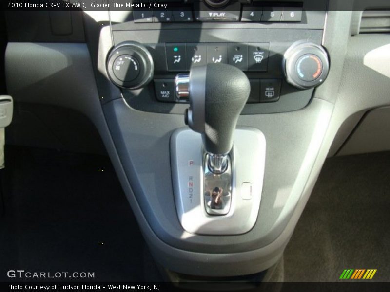 Glacier Blue Metallic / Gray 2010 Honda CR-V EX AWD