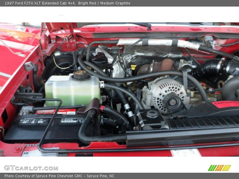  1997 F250 XLT Extended Cab 4x4 Engine - 7.3 Liter OHV 16-Valve Turbo-Diesel V8