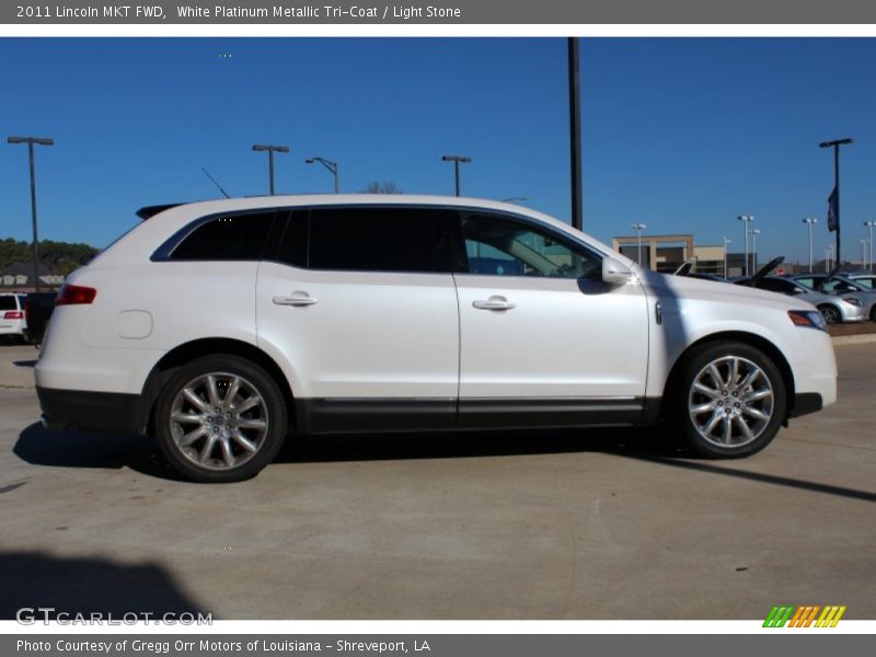 White Platinum Metallic Tri-Coat / Light Stone 2011 Lincoln MKT FWD