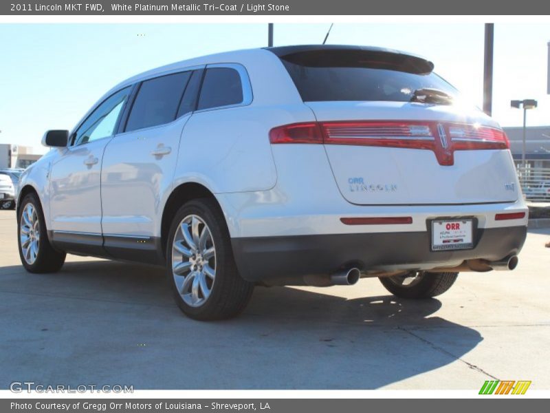 White Platinum Metallic Tri-Coat / Light Stone 2011 Lincoln MKT FWD