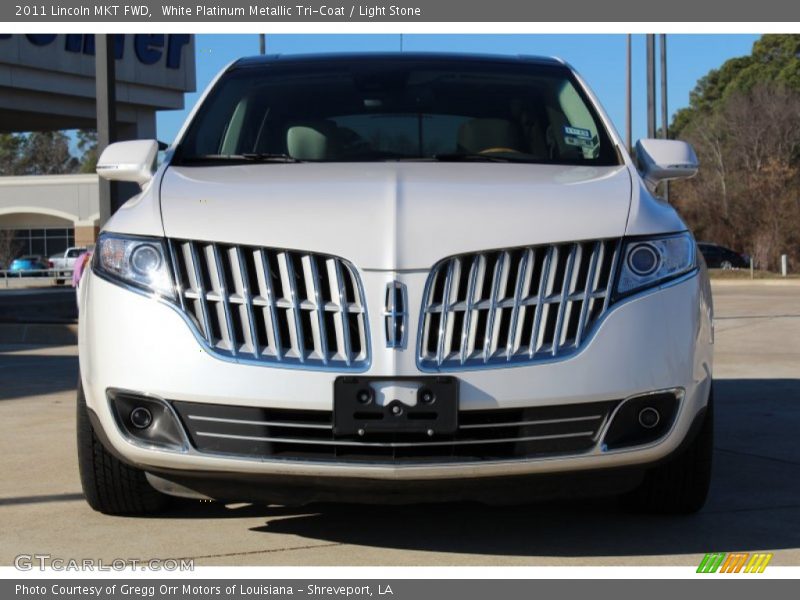 White Platinum Metallic Tri-Coat / Light Stone 2011 Lincoln MKT FWD