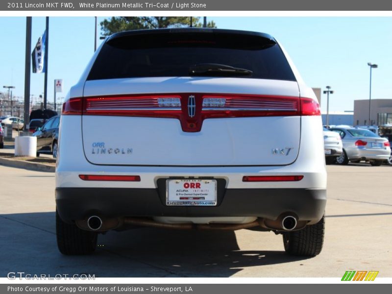 White Platinum Metallic Tri-Coat / Light Stone 2011 Lincoln MKT FWD