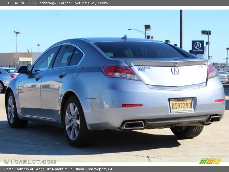 Forged Silver Metallic / Ebony 2012 Acura TL 3.5 Technology