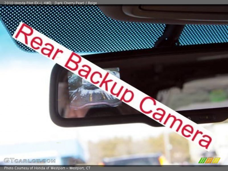 Dark Cherry Pearl / Beige 2010 Honda Pilot EX-L 4WD